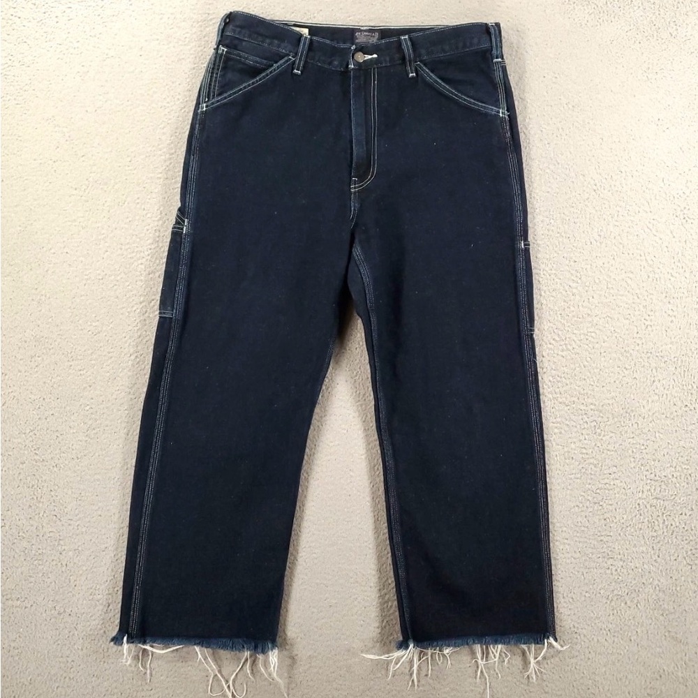 Vintage Levis Premium Stay Loose Baggy Jeans Fringe Hemp Carpenter